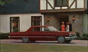 1963 Chevrolet Impala Sport Sedan Classic Car Ad Advertising Vintage Postcard