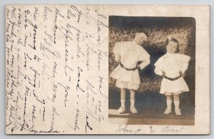 Stuart Draft VA RPPC  Edwardian Boys John Robert Alexander Family Postcard Y27