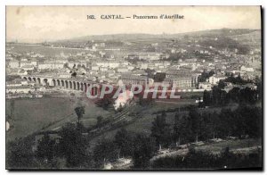 Old Postcard Panorama Cantal Aurillac