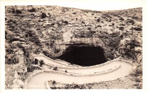 Carlsbad Caverns New Mexico 1940s RPPC Real Photo Postcard Entrance