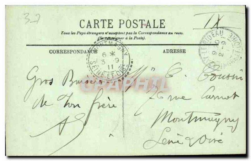 Old Postcard Azay le Rideau Gate Chapel