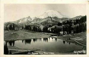 WA, Mount Rainier, Washington, RPPC, From Tipsu Lake, Ellis 100, Postmark 1951k