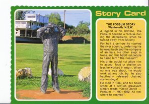 Australia Postcard - Possum's Statue  - Wentworth - New South Wales  AB1866