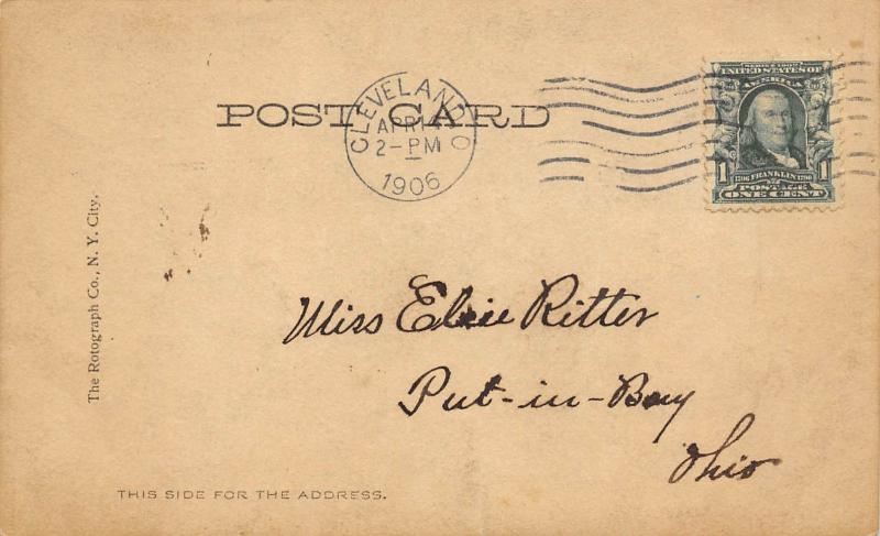 A Happy Easter 1906 Postcard Exaggerated Chicks With Giant Egg Photo Postcard