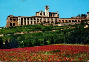 Italy Assisi General View Of The Basilica