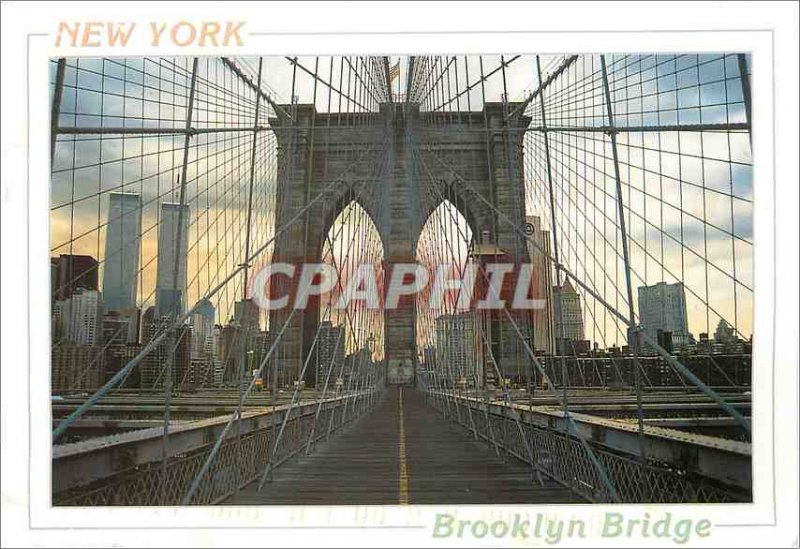 Modern Postcard New York Brooklyn Bridge