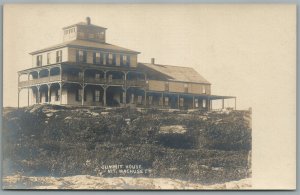 MT. WACHUSETT MA SUMMIT HOUSE ANTIQUE REAL PHOTO POSTCARD RPPC