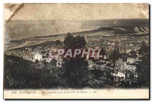 Postcard Old Honfleur General view from the Cote de Grace