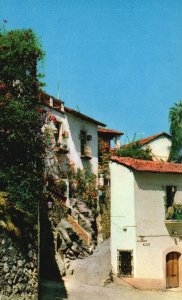 Guerrero Mexico, View of Calle Tipica Taxco Homes, Vintage Postcard