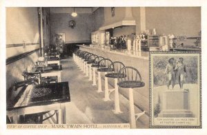 Hannibal Missouri Mark Twain Hotel Coffee Shop Vintage Postcard AA39523