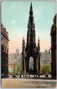 Scott Monument Edinburgh Scotland Victorian Gothic Monument Postcard