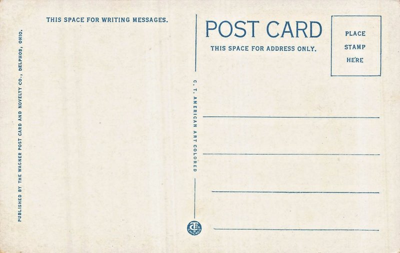 Lima Ohio OH~F W Woolworth-5 & 10 Cent Store~1920s Wagner Postcard