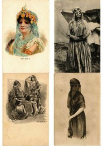 NORTH AFRICA TYPES ARAB GIRLS 44 CPA Pre-1940 with BETTER (L2814)