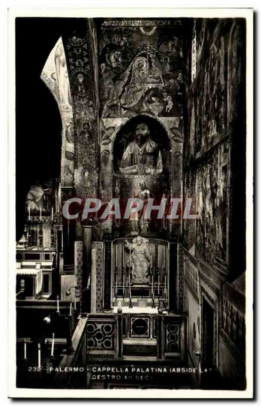 Old Postcard Palermo Cappella Palatina Destro