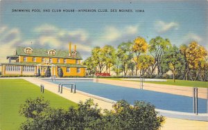 Swimming Pool and Club House Hyperion Club Des Moines, Iowa  