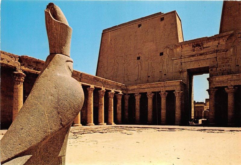 BR3112 Edfu - Forecourt in Horus Temple   egypt