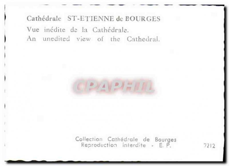 Postcard Modern Cathedrale St Etienne of Bourges unpublished View of the Cath...