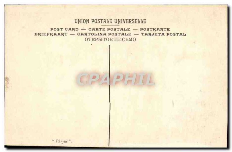 Old Postcard Phryne Frappa Musee Du Luxembourg Paris