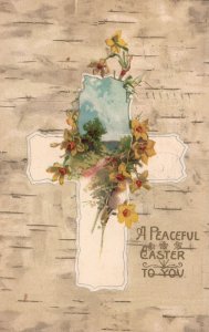Vintage Postcard 1907 A Peaceful Easter To You Easter Holiday Greetings