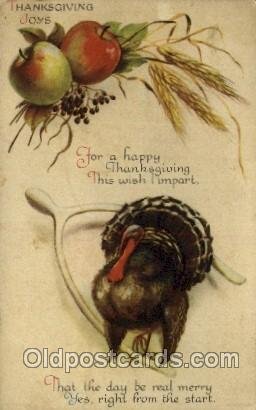 Artist Ellen Clapsaddle, Thanksgiving 1937 some corner wear, postal used 1937