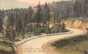 Taos Hill between Taos & Raton, New Mexico c1930s Hand-Colored Vintage Postcard