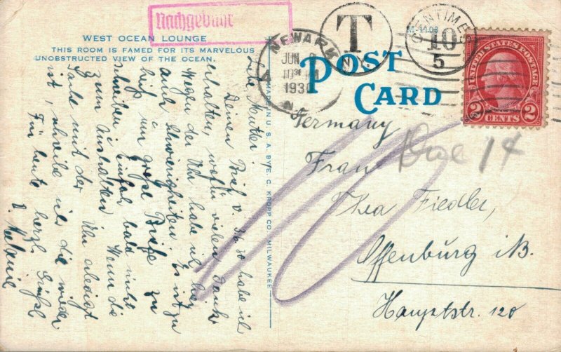 USA New Jersey Atlantic City West Ocean Lounge the St Charles 06.21