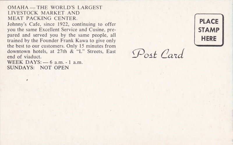Nebraska Omaha Johnny's Cafe sk5969
