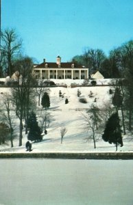 VINTAGE POSTCARD MOUNT VERNON AS VIEWED FROM THE POTOMAC RIVER VIRGINIA