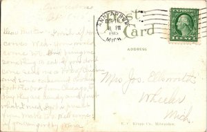 Medical Building, University of Michigan Ann Arbor c1915 Vintage Postcard I59