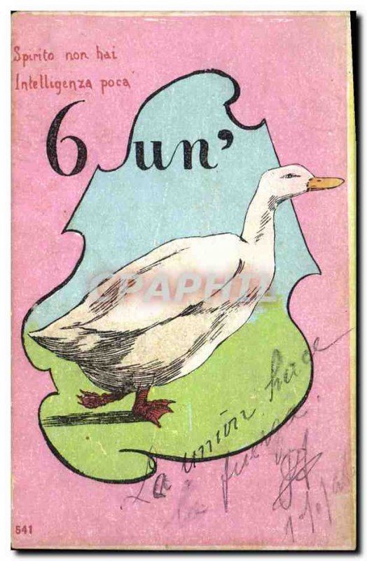 Postcard Old Goose Esperanto