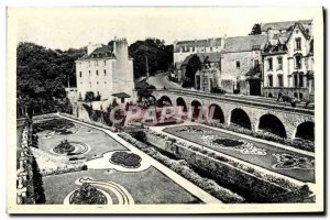 Old Postcard Vannes Gardens