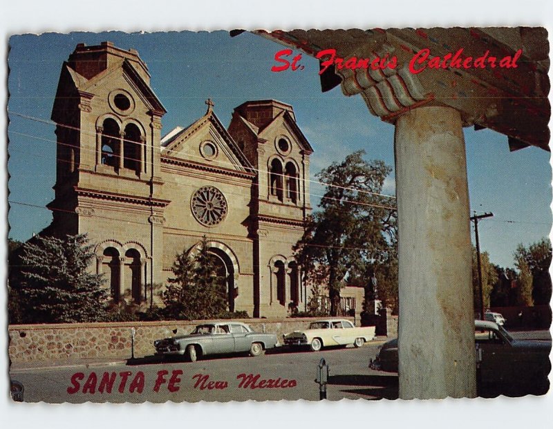 Postcard St. Francis Cathedral, Santa Fe, New Mexico