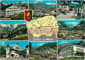 Modern Postcard Aosta Valley