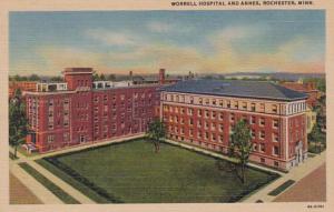 Minnesota Rochester Worrell Hospital and Annex Curteich