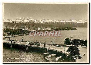 Modern Postcard Zurich Qualbrucke Utequai