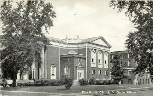 Vintage Postcard; First Baptist Church, Du Quoin IL Perry County Unposted
