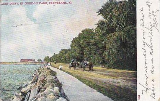 Ohio Cleveland Lake Drive in Gordon Park