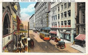 St. Catherine Street Scene MONTREAL Orpheum Theatre 1926 Vintage Postcard