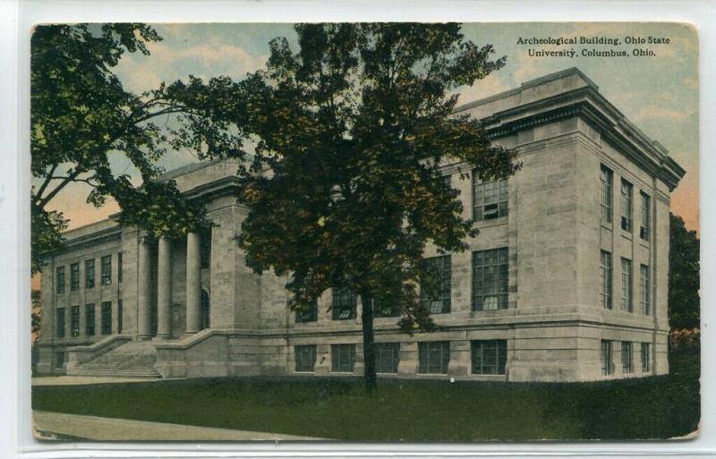 Archeological Building Ohio State University Columbus OH 1910c postcard