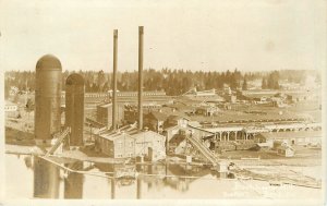 Postcard RPPC 1920s Oregon Bend Lumber Logging Sawmill Occupation OR24-616