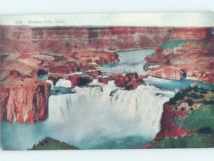 Pre-Chrome WATERFALL SCENE Shoshone Falls - Twin Falls Idaho ID AG4318