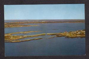 ME Aerial view bridge Bailey Island Orr's Island MAINE Postcard Carte Postale