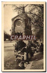 Postcard Old Paris Church of Saint Augustine
