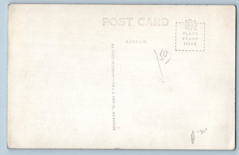 Cabin Site Abraham Lincoln Boyhood Home Lincoln City IN RPPC Photo Postcard