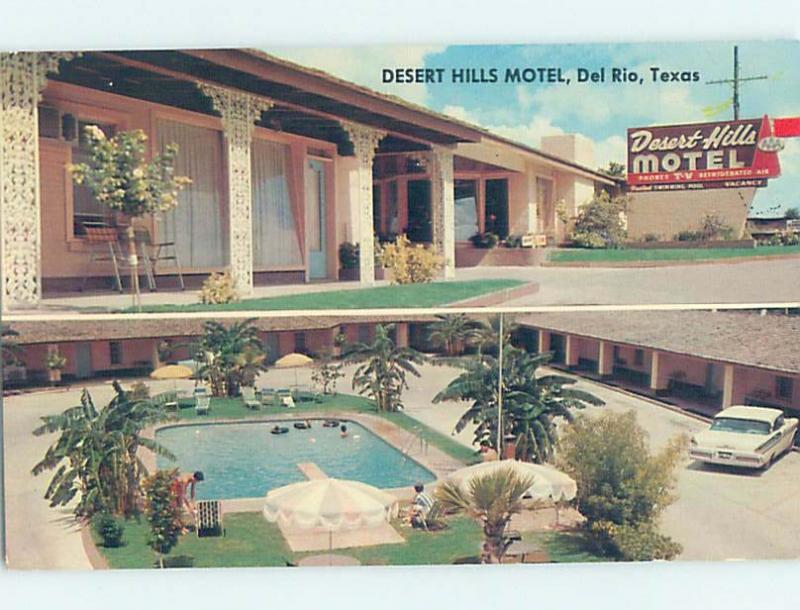 Pre-1980 MOTEL SCENE Del Rio Texas TX G7608