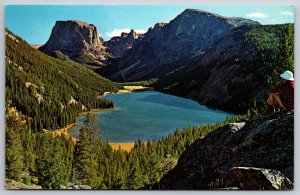 Upper Green River Lake Wyoming WY UNP Chrome Postcard K6