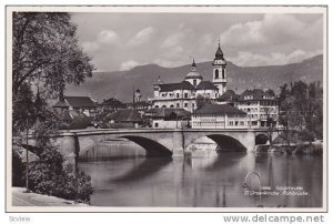 RP Solothurn , Switzerland. 30-40s ; St. Ursenkircke. Rotibrucke