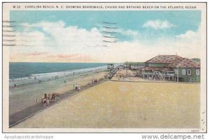 North Carolina Carolina Beach Showing Boardwalk Casino And Bathing Beach On T...