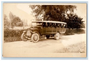 Pauillac Bordeaux France Bus USS Pittsburgh Sailors RPPC Photo Unposted Postcard 