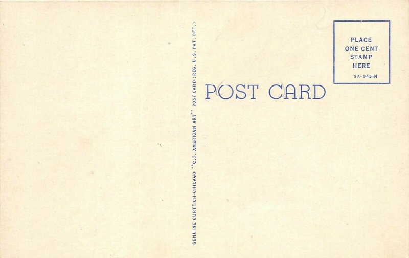 Corbin Kentucky 1940s Postcard US Post Office
